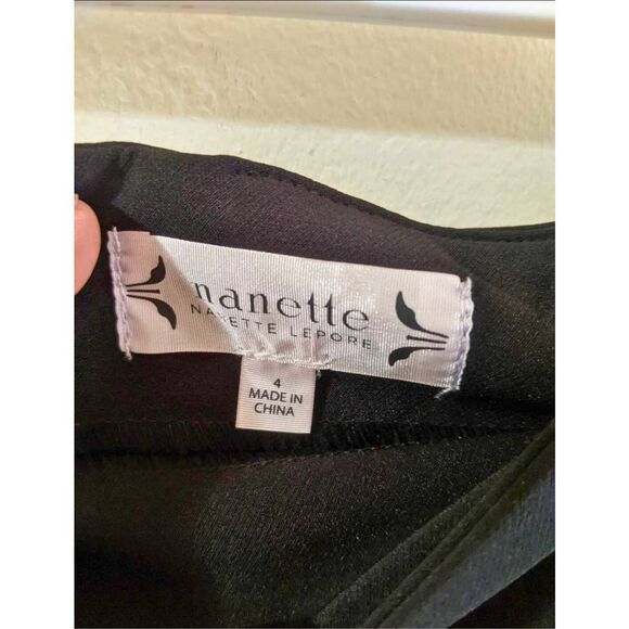 Nanette Lepore Skirt Pencil Women's Size 4 Black Knee-Length Stretch Office Work - Picture 3 of 7